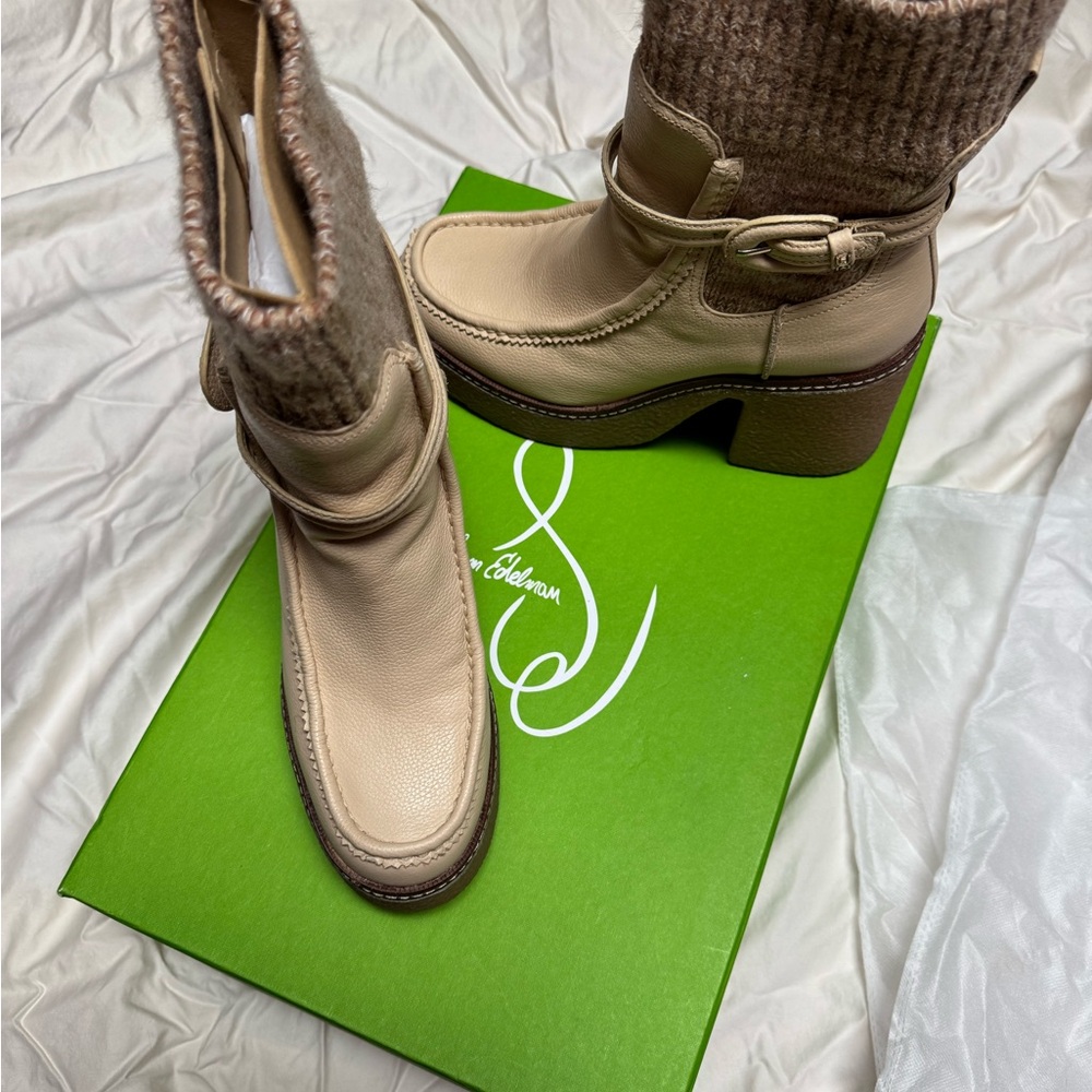 Sam Edelman Sidney Crepe Platform Sock Bootie